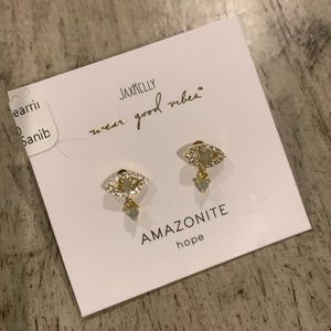 NWT Jax Kelly amazonite hope evil eye earring
